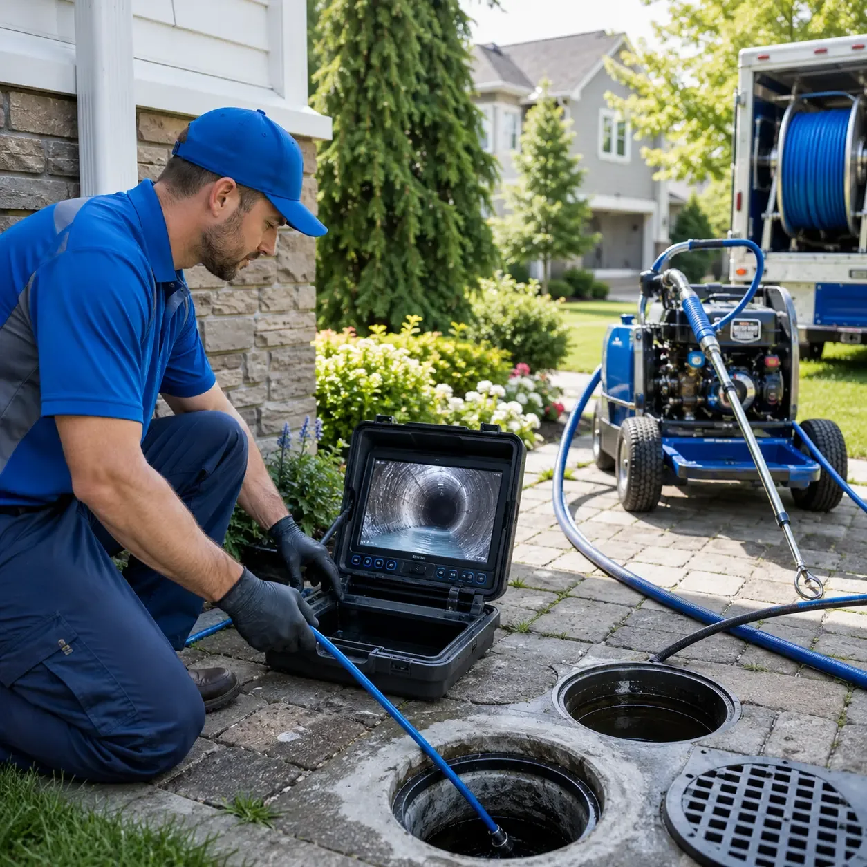 Outdoor drain cleaning professionals serving Hudson Falls, NY